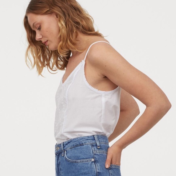 Embroidered Cotton Cami - Picture 3 of 5